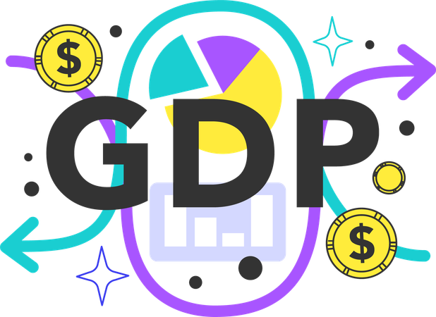 Discrepancy between the actual GDP and the potential one  Ilustração