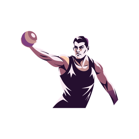 Discus Throw  Illustration