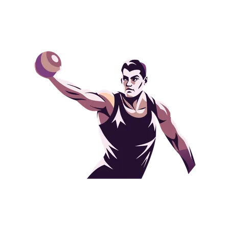 Discus Throw  Illustration