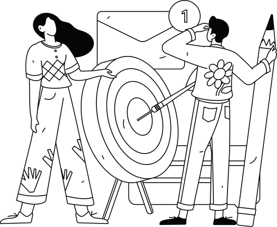 Empleados haciendo discusión de negocios  Ilustración