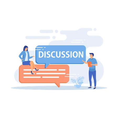 Discussão de negócios  Illustration