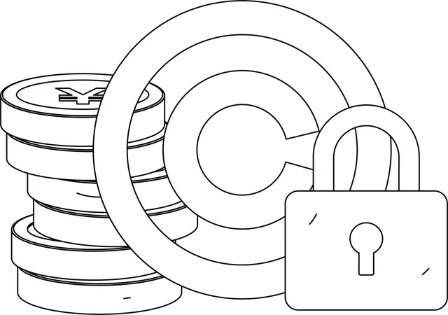 Discussing about copyright issues  Illustration