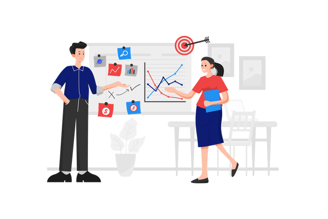 Discussion marketing  Illustration