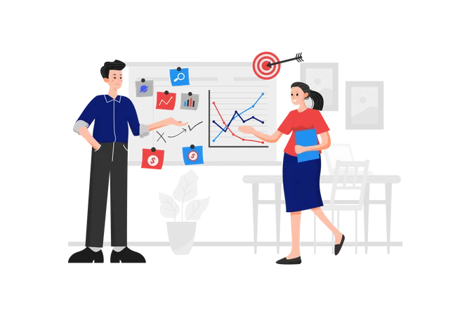 Discussion marketing  Illustration