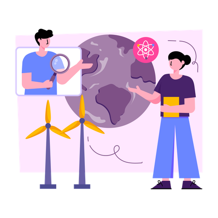 Discussion sur l'environnement  Illustration