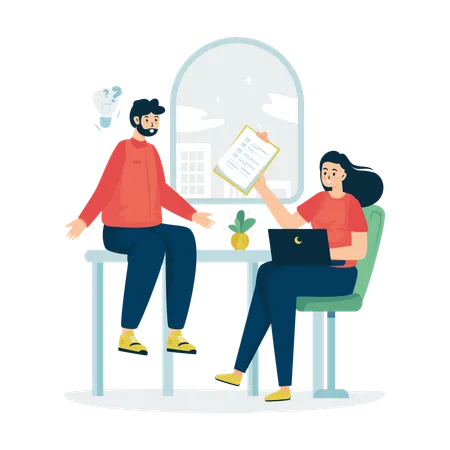 Discussion team  Illustration