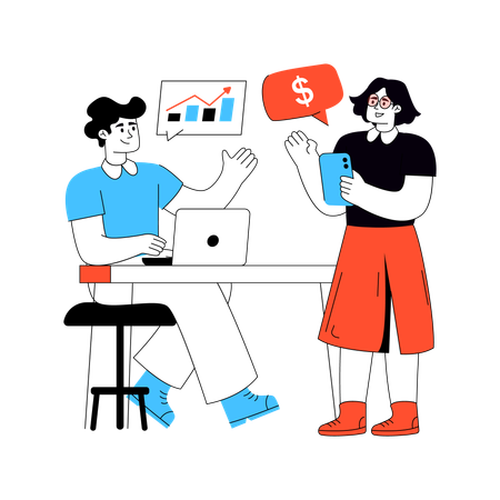 Discours financier  Illustration