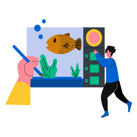 Diseñador grafico  Ilustración