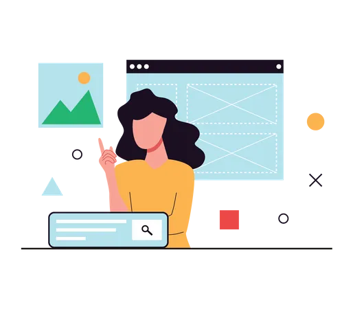 Diseñador UI UX  Ilustración