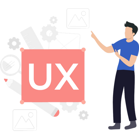 Diseñador UI UX  Ilustración