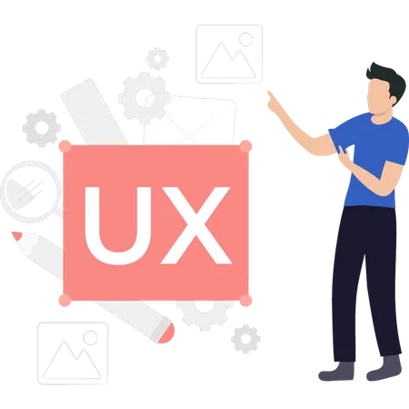 Diseñador UI UX  Ilustración