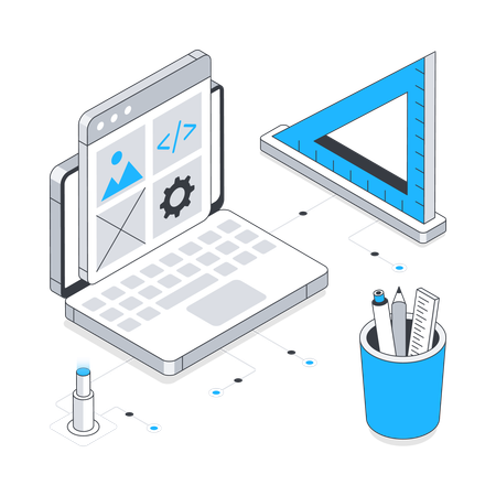 Diseño de pagina web  Ilustración