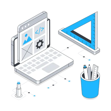 Diseño de pagina web  Ilustración