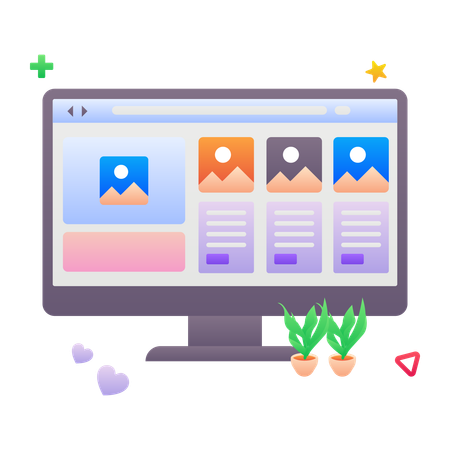 Diseño web  Ilustración