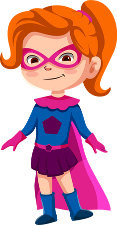 Disfraces de superpotencias para niños  Ilustración