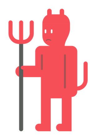 Disfraz de diablo  Ilustración