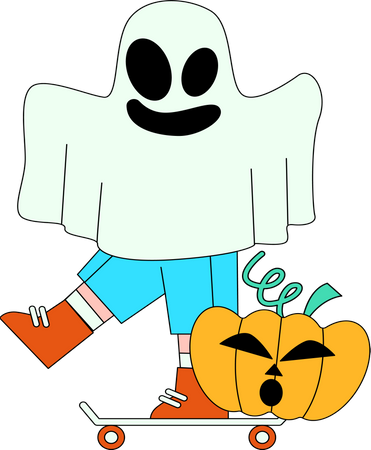 Disfraz de fantasma  Ilustración