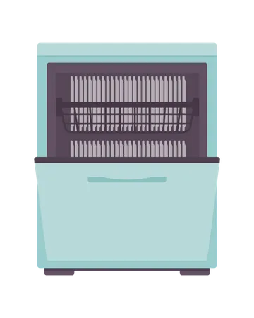 Dishwashing machine Illustration