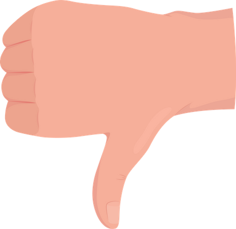 Dislike Thumb  Illustration