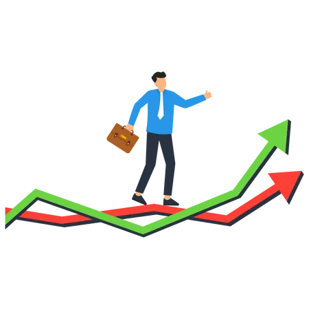 Disparou no mercado em alta  Ilustração