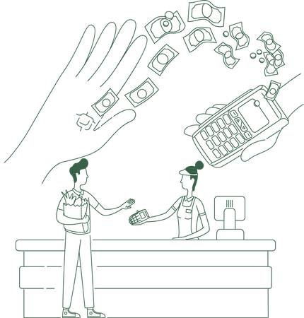 Dispositif de paiement NFC  Illustration