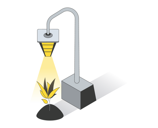 Dispositivo de agricultura inteligente  Ilustración