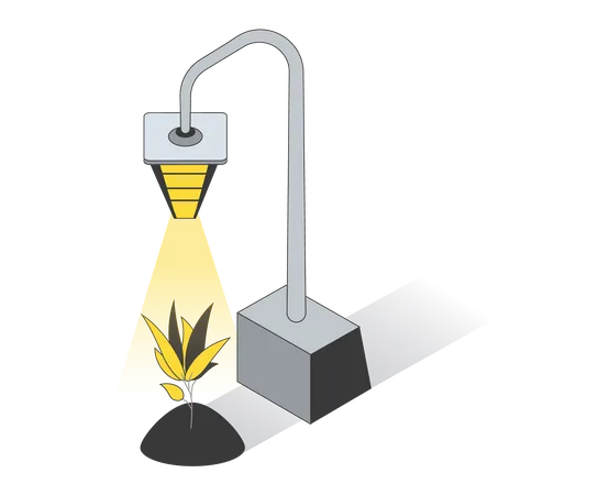 Dispositivo de agricultura inteligente  Ilustración