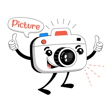 Dispositivo de fotografía  Ilustración