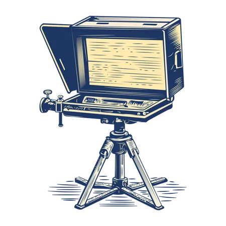 Dispositivo teleprompter  Illustration