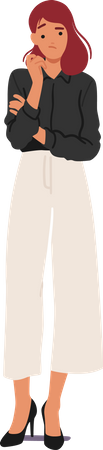 Dissatisfied Businesswoman  Illustration