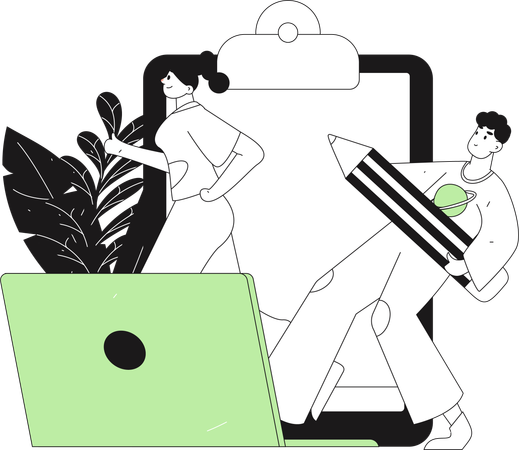 Distance education  Illustration