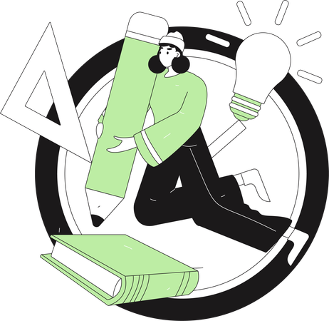 Distance education  Illustration
