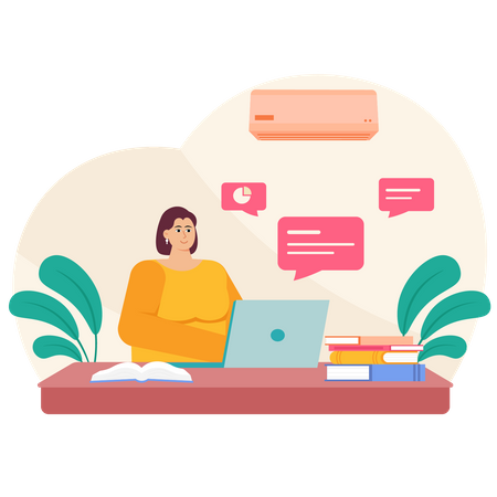 Distance Learning Education  イラスト