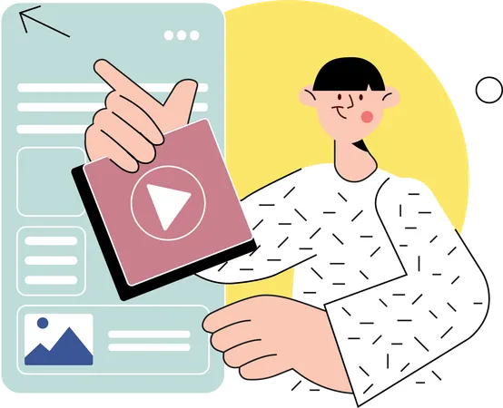 Distance Learning  Illustration