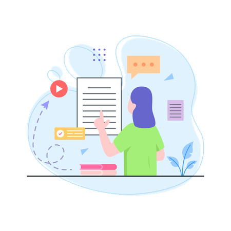 Distance Learning  Illustration