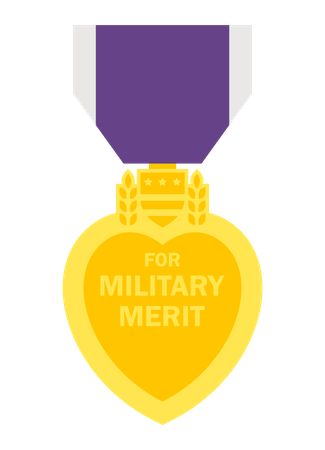 Distintivo de mérito militar  Ilustração