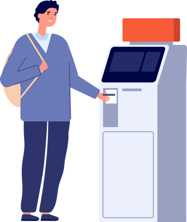 Distributeur de billets  Illustration