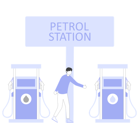 Distribution de pétrole  Illustration