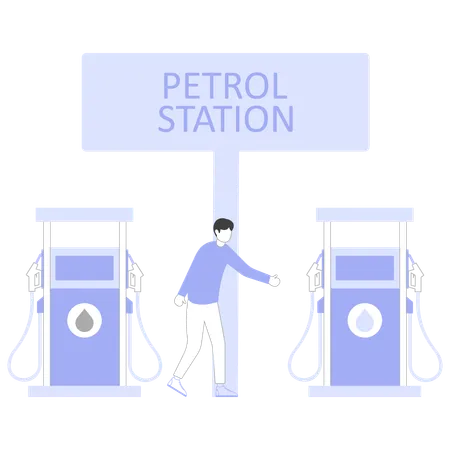 Distribution de pétrole  Illustration