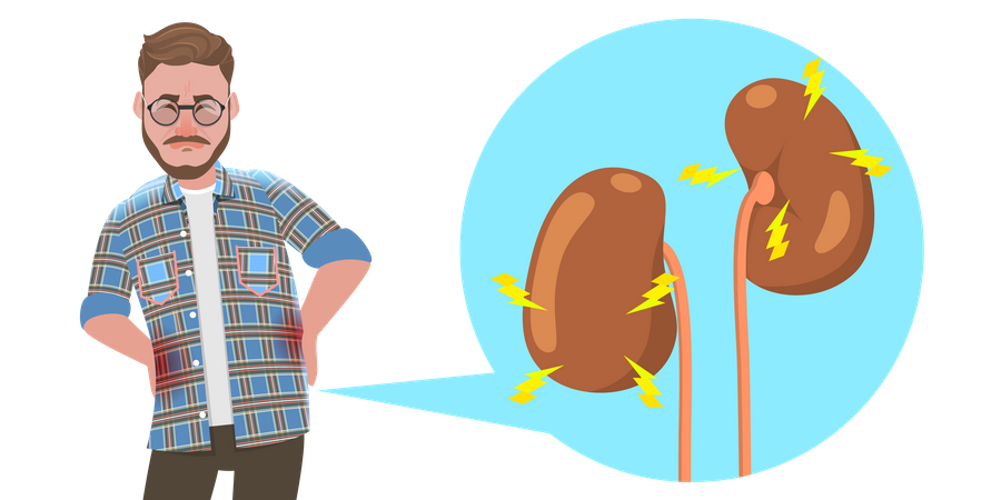 Distúrbios do sistema urinário  Ilustração