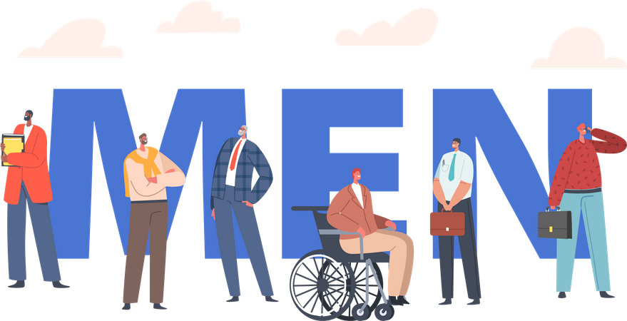 Diverse Group of Business People Illustration