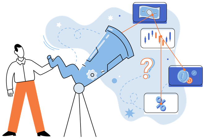 Divination tool for strategic planning  Illustration