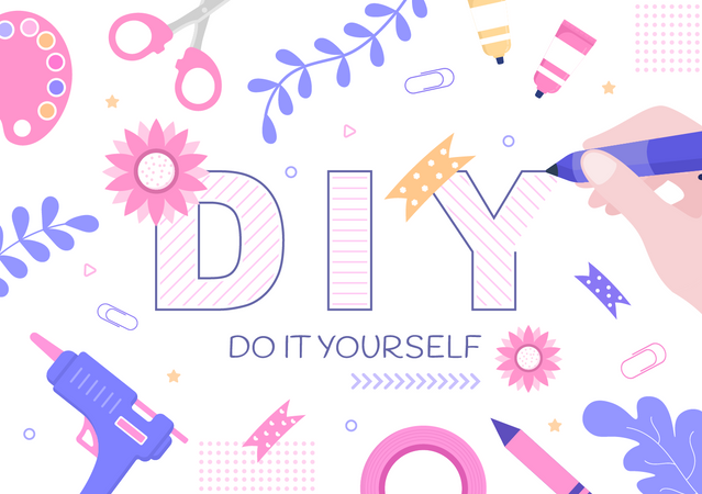 DIY Tools Do It Yourself  Illustration