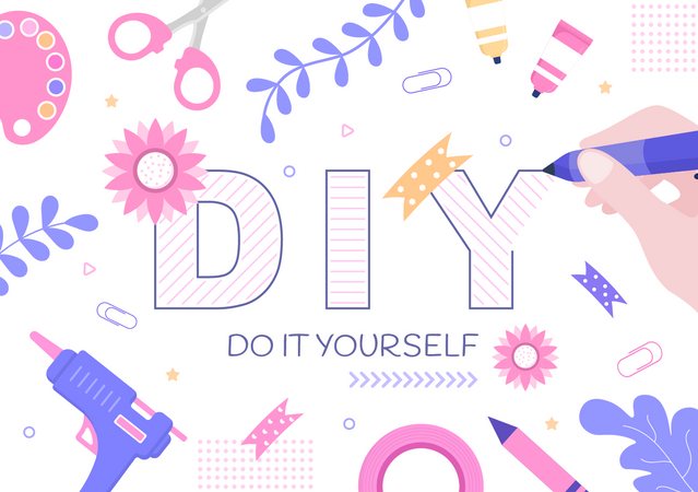 DIY Werkzeuge Mach es selbst  Ilustración