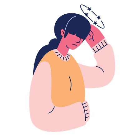 Dizzy Girl  Illustration