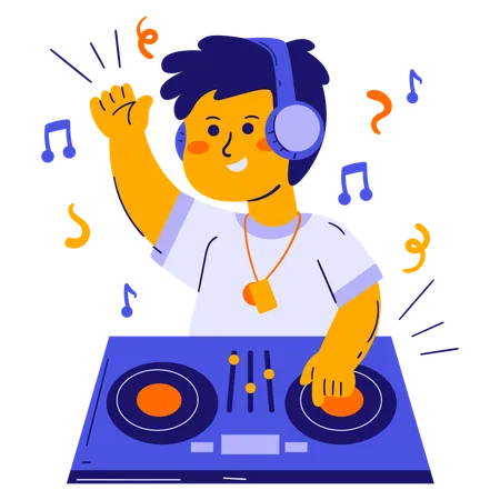 DJ boy  Illustration