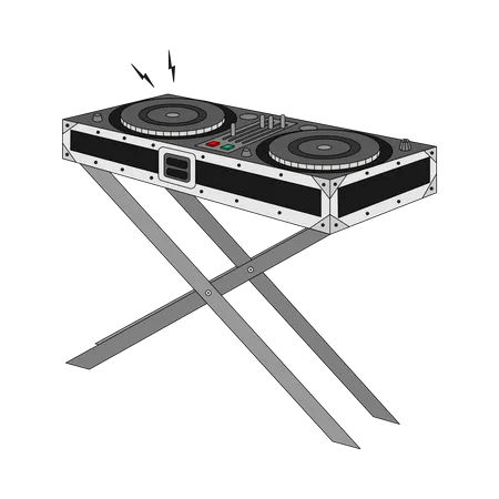 DJ controller  Illustration