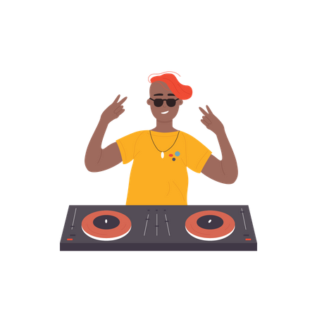 Dj Deck  일러스트레이션