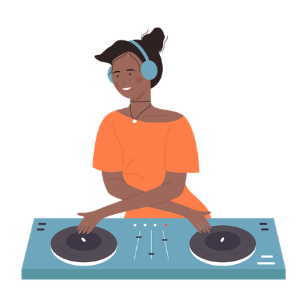 Fille de DJ  Illustration