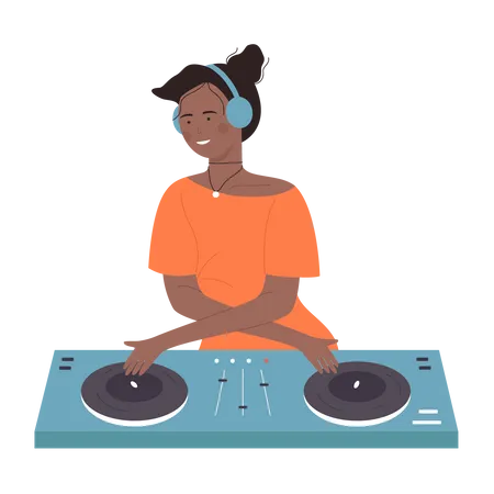 Fille de DJ  Illustration